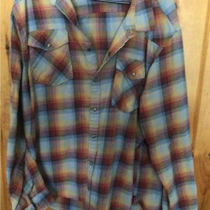 Men’s flannel shirt 3X large big wranglers Like new